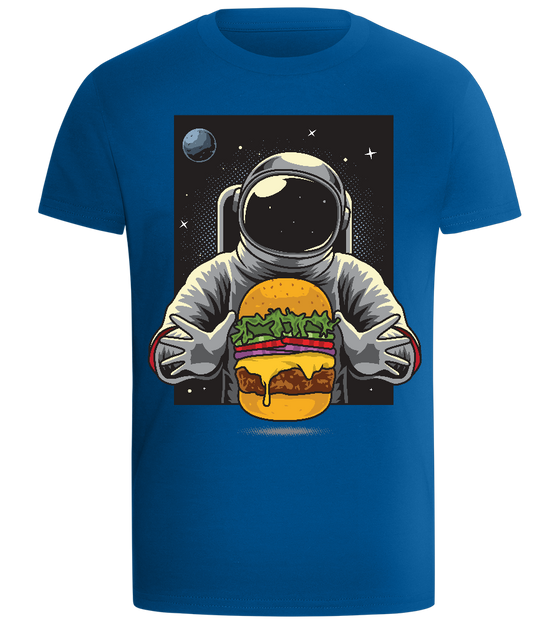 Astronaut Burger Design - Comfort boys fitted t-shirt_ROYAL_front