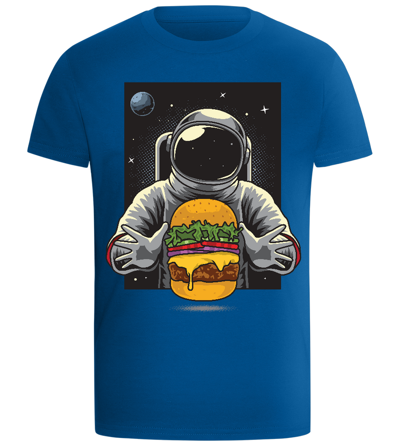 Astronaut Burger Design - Comfort boys fitted t-shirt_ROYAL_front