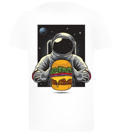 Astronaut Burger Design - Comfort boys fitted t-shirt_WHITE_front