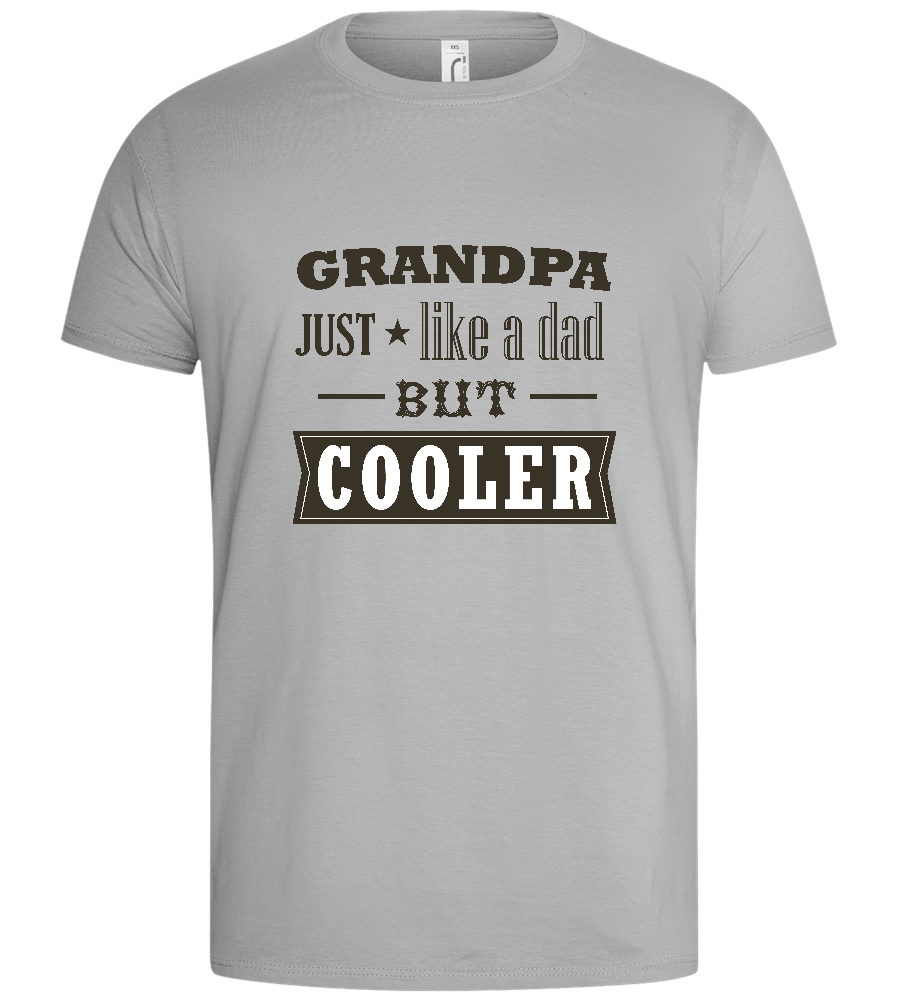 Like A Dad Design - Basic men's t-shirt_PURE GRAY_front