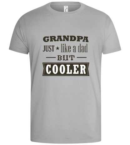 Like A Dad Design - Basic men's t-shirt_PURE GRAY_front