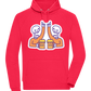 Two Skeleton Beers Design - Comfort unisex hoodie_RED_front