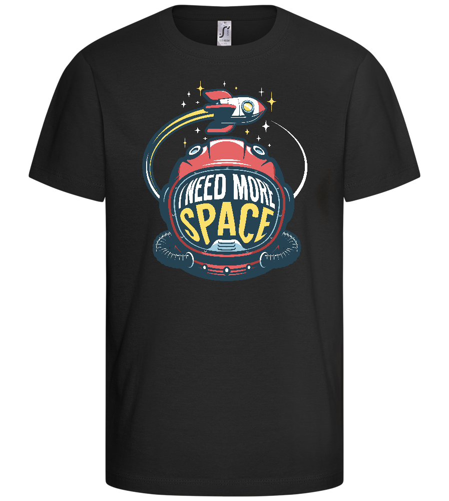 I Need More Space Design - Comfort kids fitted t-shirt_DEEP BLACK_front