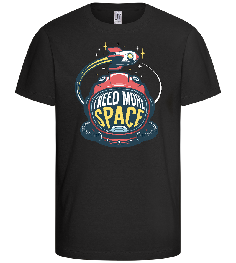 I Need More Space Design - Comfort kids fitted t-shirt_DEEP BLACK_front