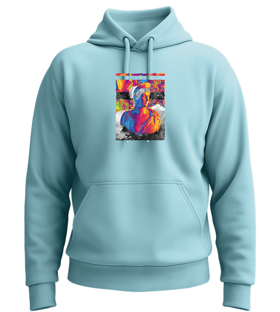 Vintage Greece Design - Premium Essential Unisex Hoodie_POOL BLUE_front