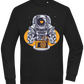 Spaceman Camera Design - Comfort Essential Unisex Sweater_BLACK_front