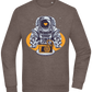 Spaceman Camera Design - Comfort Essential Unisex Sweater_CHARCOAL CHIN_front