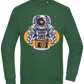 Spaceman Camera Design - Comfort Essential Unisex Sweater_GREEN BOTTLE_front