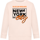 The City That Never Sleeps Design - Comfort Kids Sweater_LIGHT PEACH ROSE_front