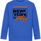 The City That Never Sleeps Design - Comfort Kids Sweater_ROYAL_front