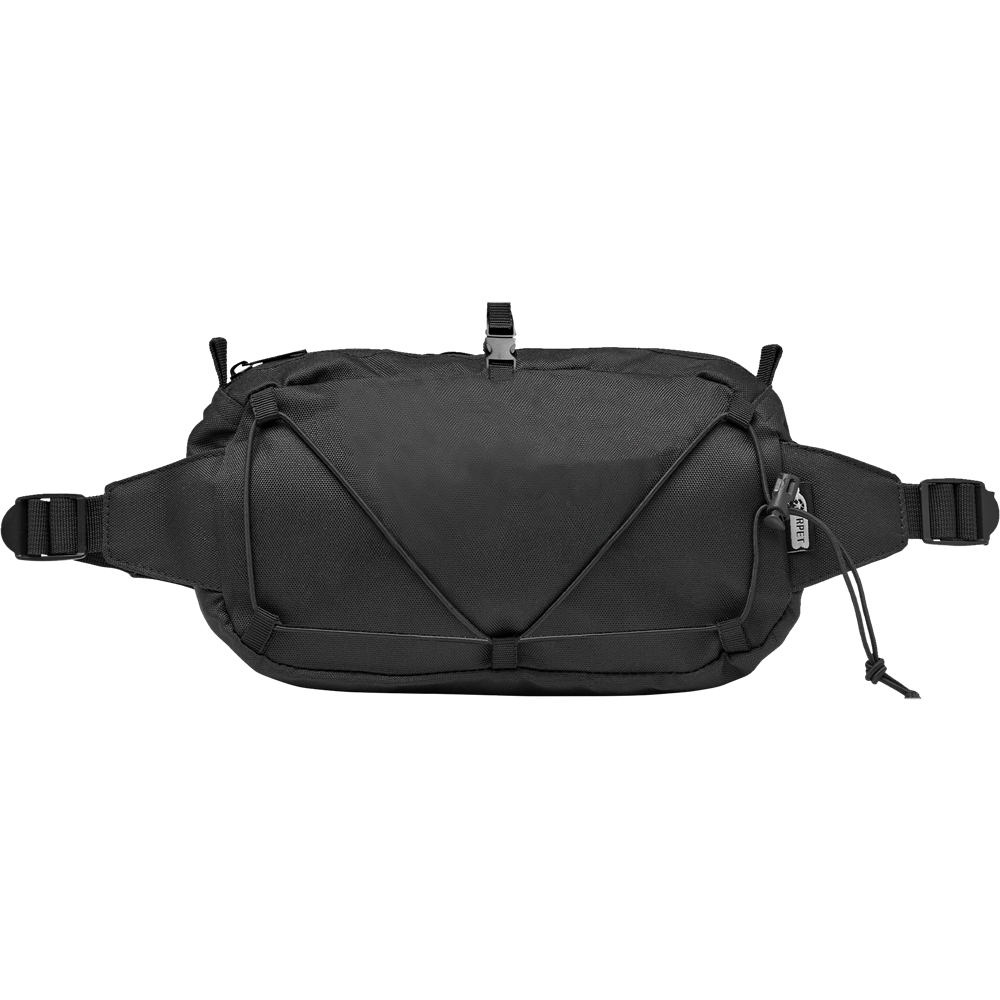 Waist Bag in 600D RPET_BLACK_front