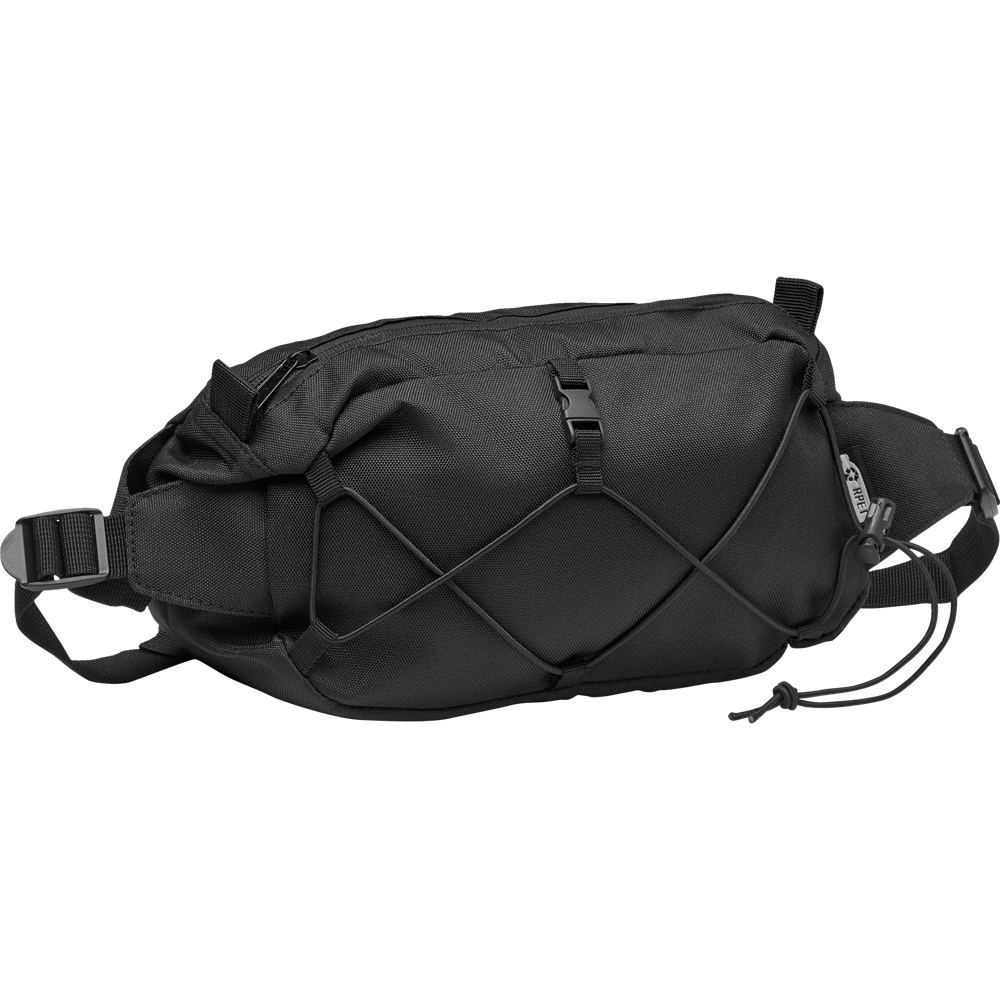 Waist Bag in 600D RPET_BLACK_DETAILEDIMAGE_front_1