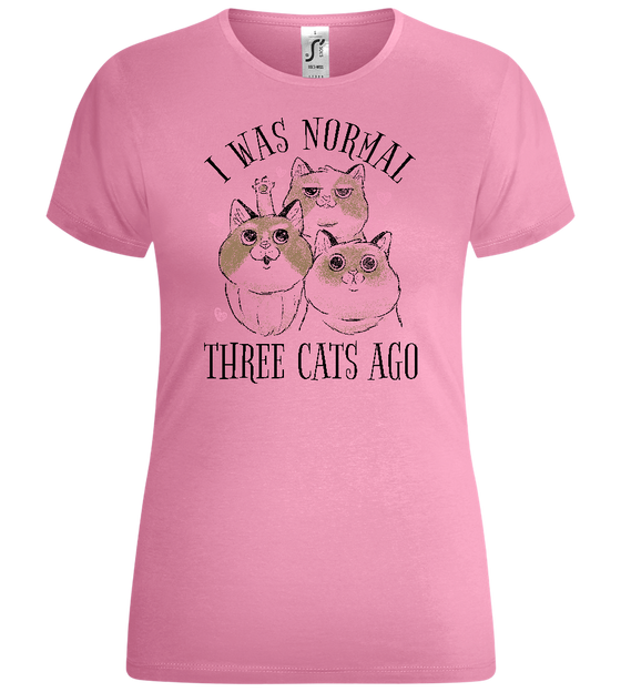 Three Cats Ago Design - Comfort women's t-shirt_PINK ORCHID_front