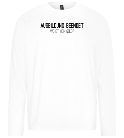 Ausbildung Beendet Design - Premium men's long sleeve t-shirt_WHITE_front