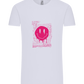 Distorted Pink Smiley Design - Comfort Unisex T-Shirt_LILAK_front