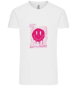 Distorted Pink Smiley Design - Comfort Unisex T-Shirt
