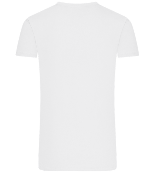 Distorted Pink Smiley Design - Comfort Unisex T-Shirt_WHITE_back