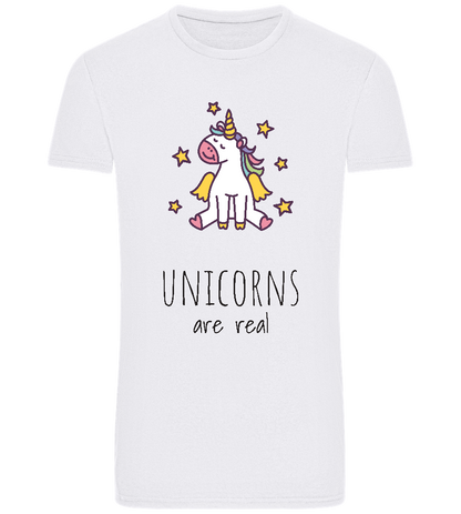 Unicorns Are Real Design - Basic Unisex T-Shirt_WHITE_front
