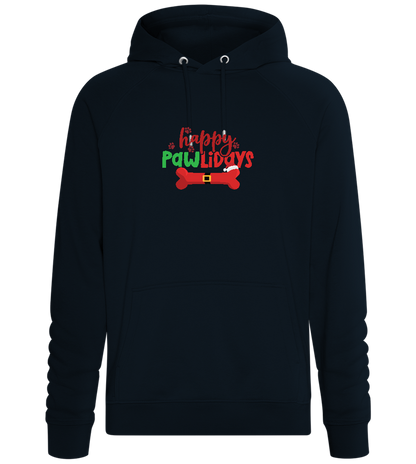 Happy Pawlidays Design - Comfort unisex hoodie_BLACK_front