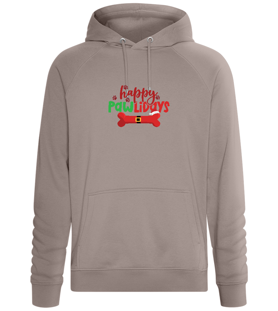 Happy Pawlidays Design - Comfort unisex hoodie_CHARCOAL CHIN_front