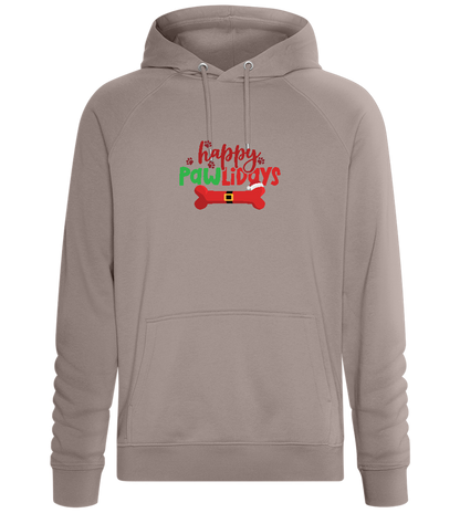 Happy Pawlidays Design - Comfort unisex hoodie_CHARCOAL CHIN_front