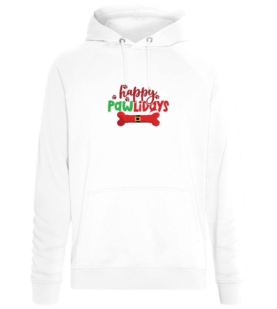 Happy Pawlidays Design - Comfort unisex hoodie_WHITE_front