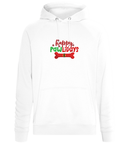 Happy Pawlidays Design - Comfort unisex hoodie_WHITE_front