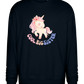 Cool Big Sister Unicorn Design - Comfort Essential Unisex Sweater_BLACK_front