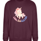 Cool Big Sister Unicorn Design - Comfort Essential Unisex Sweater_BORDEAUX_front