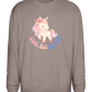 Cool Big Sister Unicorn Design - Comfort Essential Unisex Sweater_CHARCOAL CHIN_front