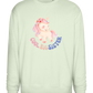 Cool Big Sister Unicorn Design - Comfort Essential Unisex Sweater_CREAMY GREEN_front