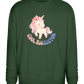 Cool Big Sister Unicorn Design - Comfort Essential Unisex Sweater_GREEN BOTTLE_front