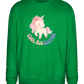 Cool Big Sister Unicorn Design - Comfort Essential Unisex Sweater_MEADOW GREEN_front