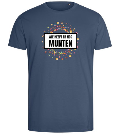 Wie Heeft Munten Design - Comfort men's fitted t-shirt_DENIM_front