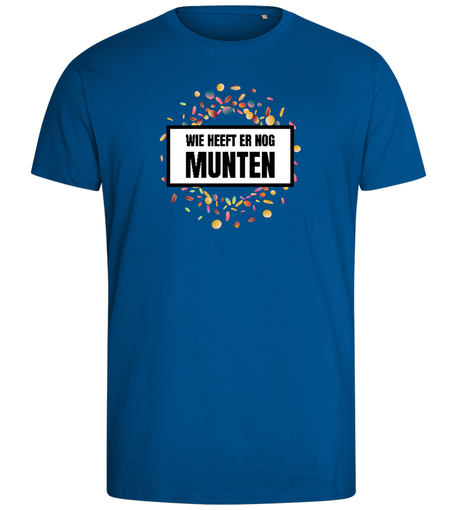 Wie Heeft Munten Design - Comfort men's fitted t-shirt_ROYAL_front