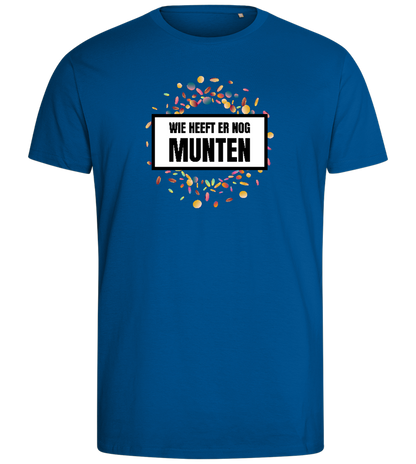 Wie Heeft Munten Design - Comfort men's fitted t-shirt_ROYAL_front