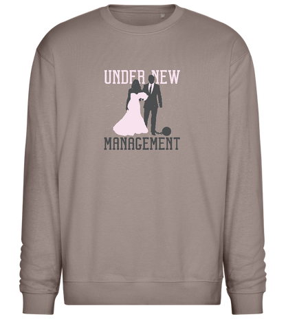 Under New Management Design - Comfort Essential Unisex Sweater_CHARCOAL CHIN_front