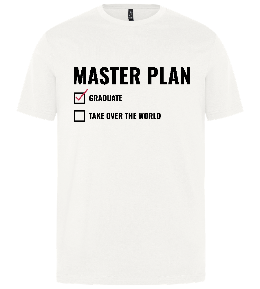 Graduation Master Plan Design - Premium unisex regular fit t-shirt_ABSOLUTE WHITE_front