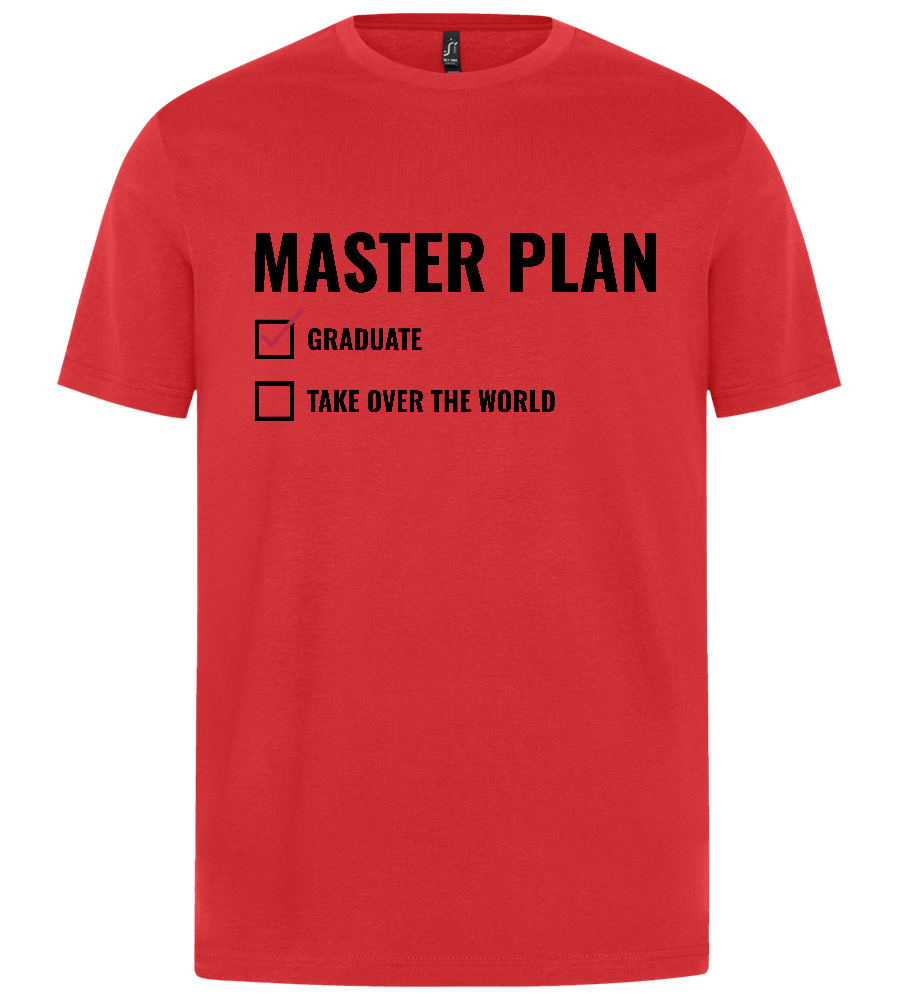 Graduation Master Plan Design - Premium unisex regular fit t-shirt_LIGHT GREY MELANGE_front