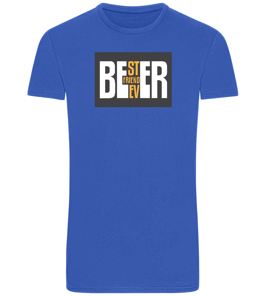 Beer Best Friend Design - Basic Unisex T-Shirt_ROYAL_front