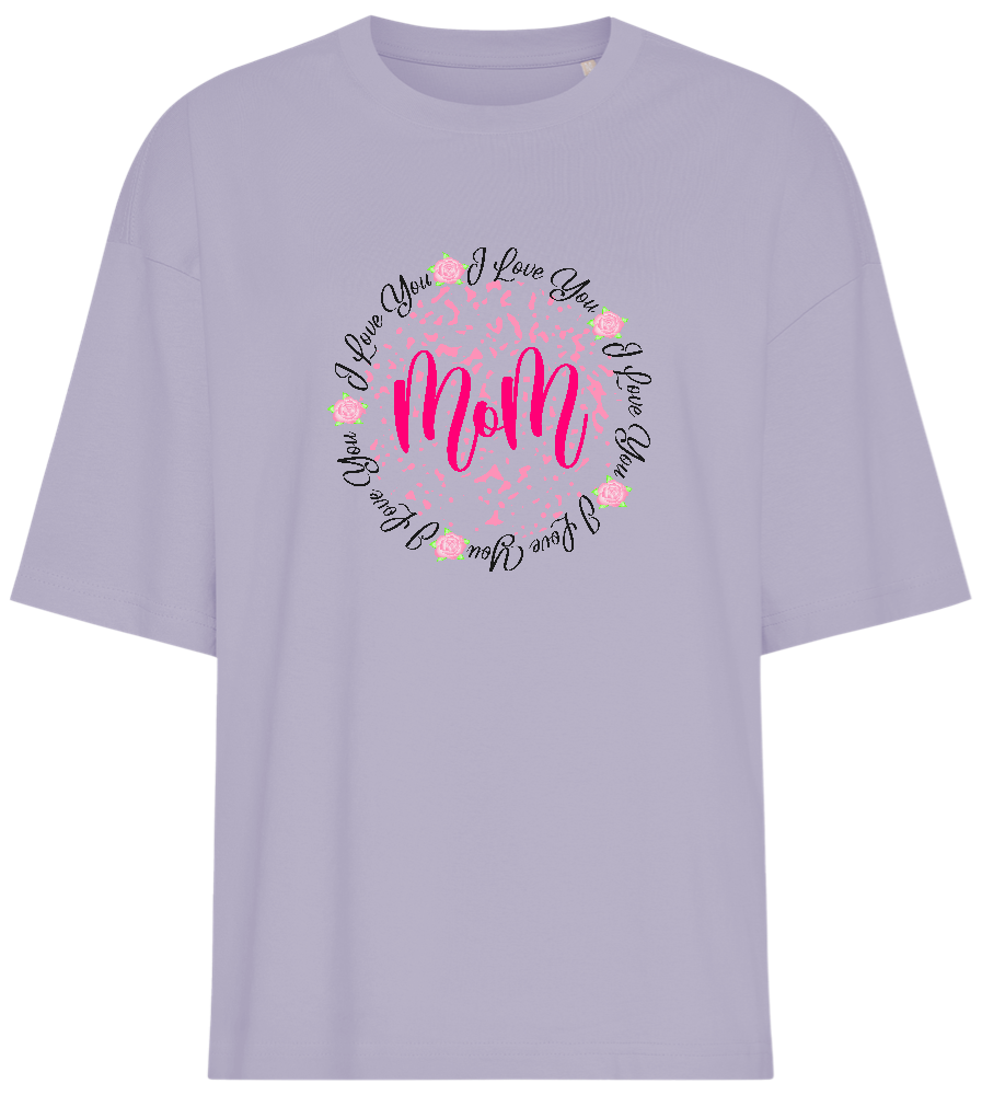 ILY Mom Design - Premium women's oversized t-shirt_LILAK_front