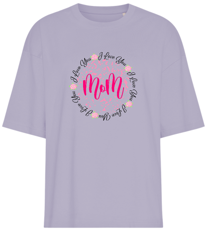 ILY Mom Design - Premium women's oversized t-shirt_LILAK_front