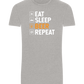 Beer Repeat Design - Basic Unisex T-Shirt_ORION GREY_front