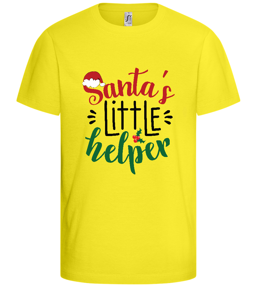 Santa's Helper Design - Basic kids t-shirt_LEMON_front