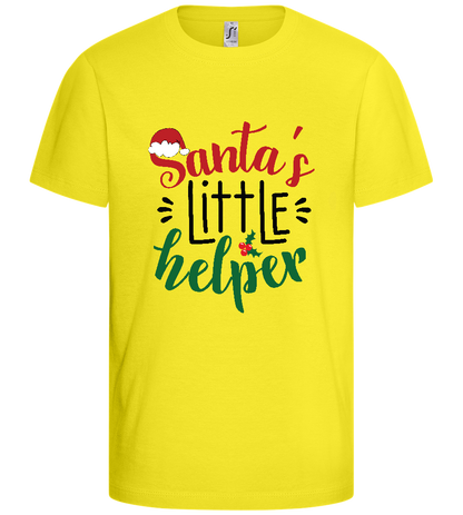 Santa's Helper Design - Basic kids t-shirt_LEMON_front