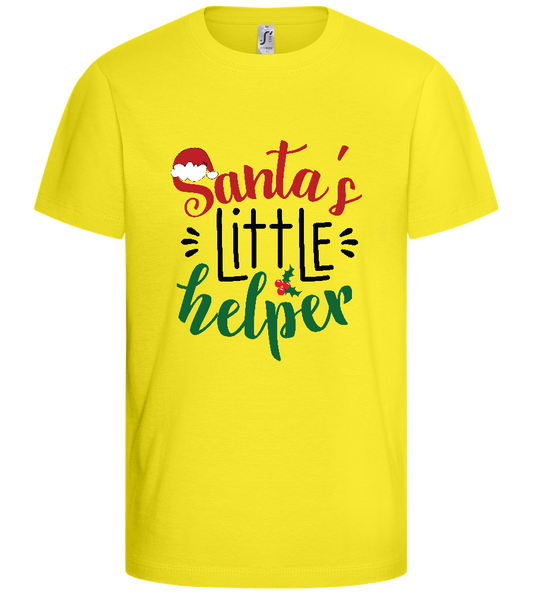 Santa's Helper Design - Basic kids t-shirt_LEMON_front