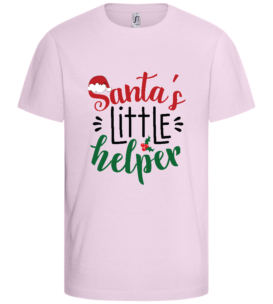 Santa's Helper Design - Basic kids t-shirt_LIGHT PINK_front