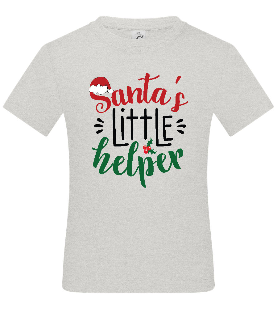 Santa's Helper Design - Basic kids t-shirt_VIBRANT WHITE_front