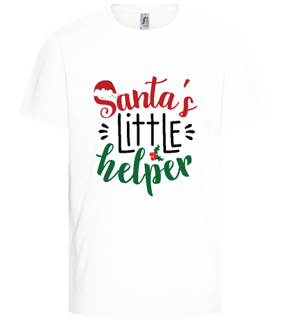 Santa's Helper Design - Basic kids t-shirt_WHITE_front