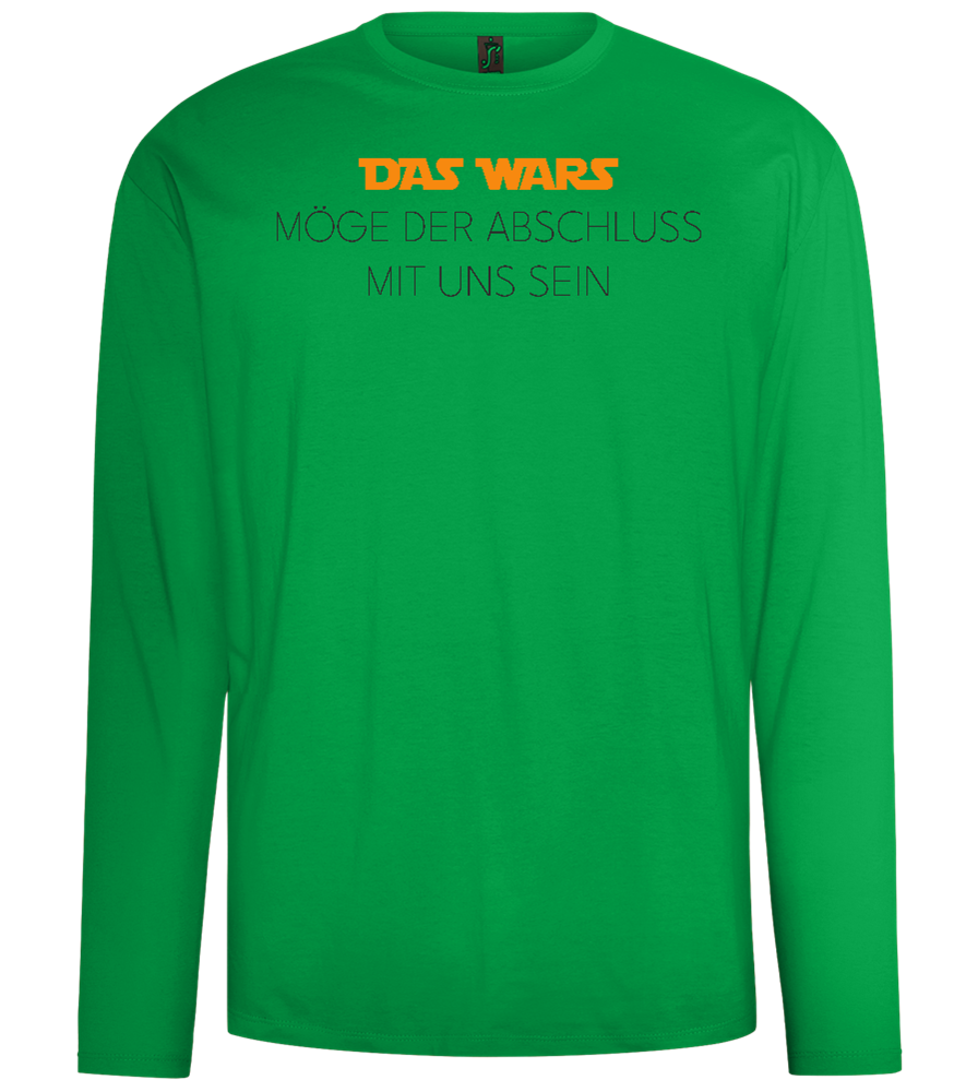 Das Wars Möge Der Abschluss Mit Uns Sein Design - Comfort men's long sleeve t-shirt_MEADOW GREEN_front